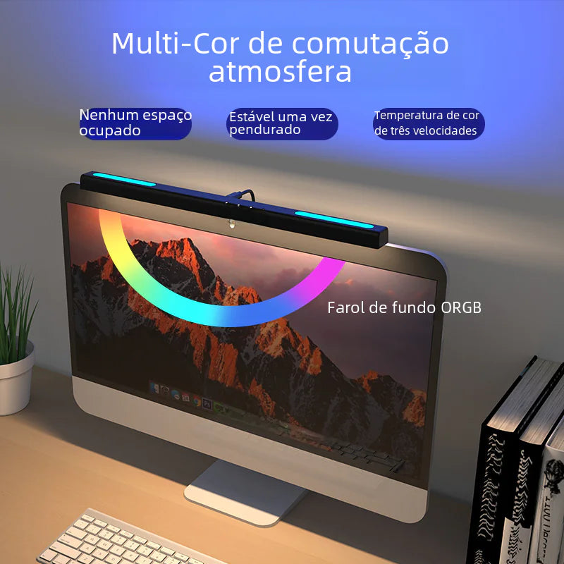 Colorful Ambient Asymmetrical Monitor Light for Eye Care